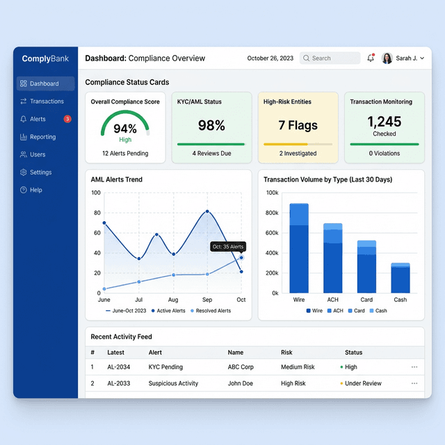 BRI Compliance Dashboard